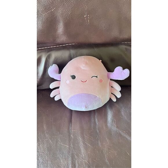SQUISHMALLOWS COSMINA PINK CRAB KELLYTOY PLUSH TOY - Picture 1 of 5